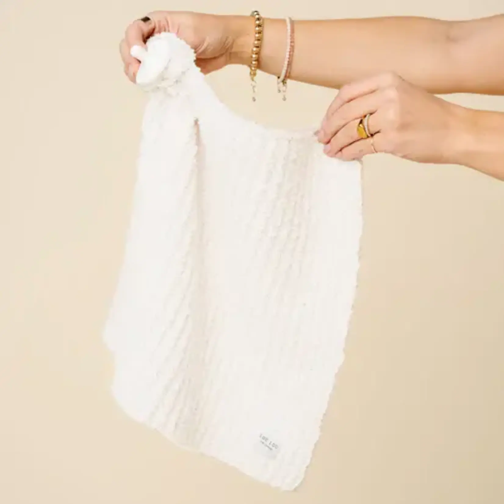 Lou Lou and Company Chenille Blanket - White - Mini/Lovey