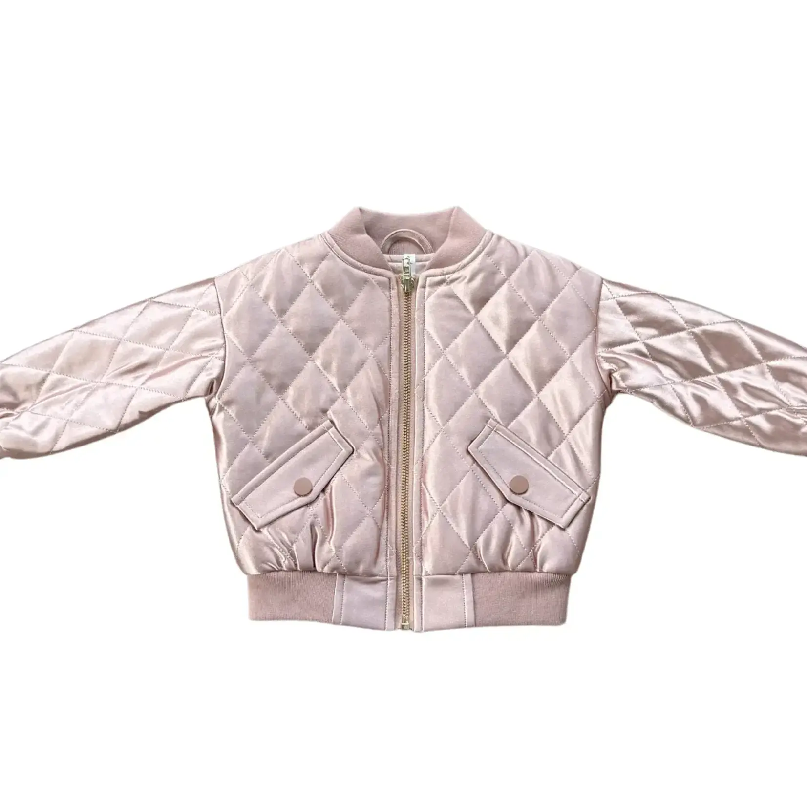 babysprouts clothing company Kid's Bomber Jacket | Misty Rose