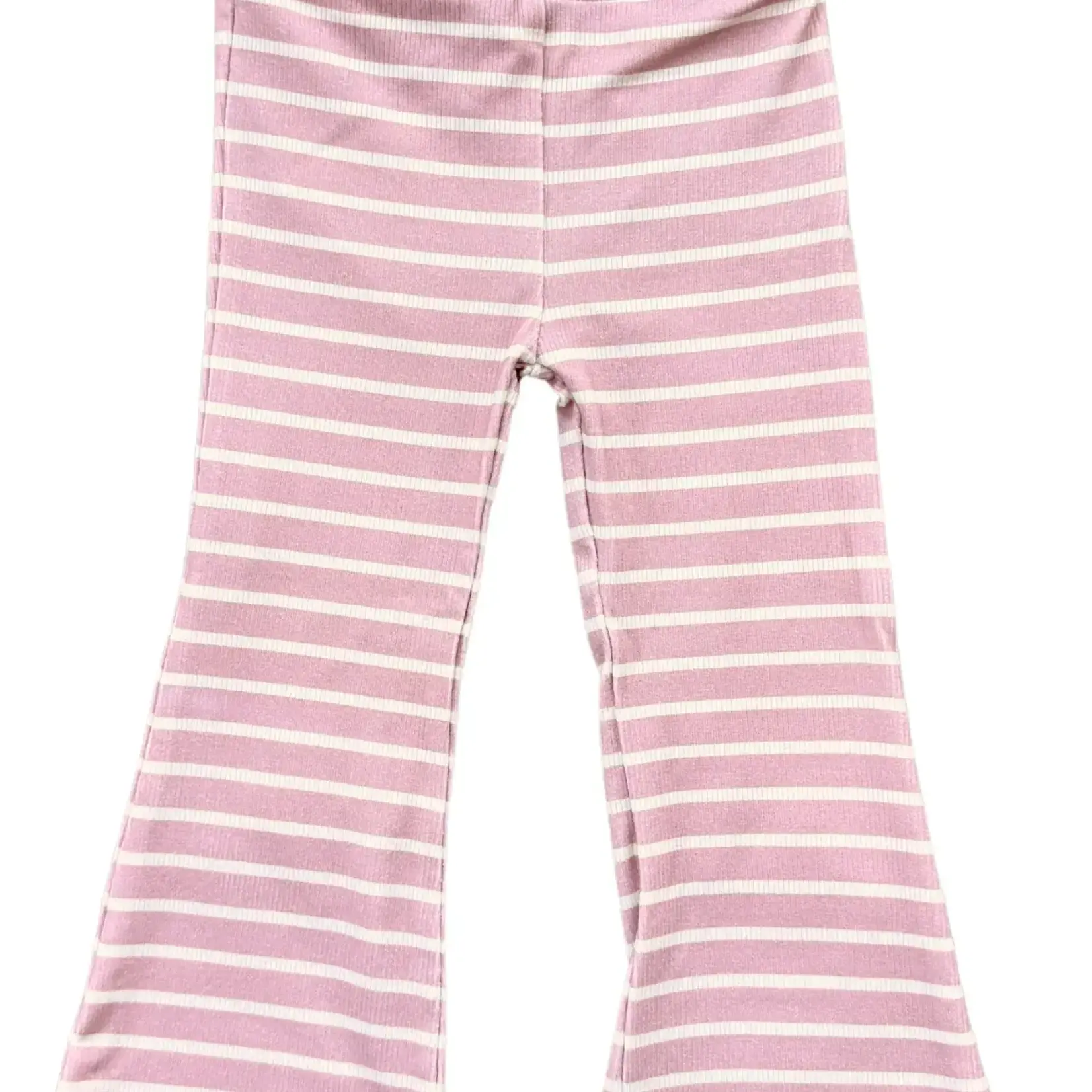babysprouts clothing company Flare Pants | Misty Rose Stripe