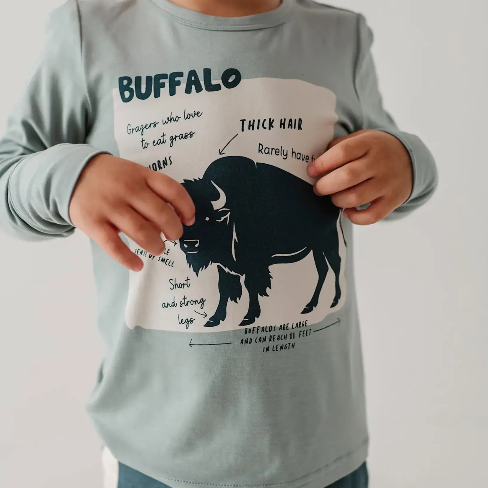 babysprouts clothing company LS Bamboo Tee Baby | Buffalo