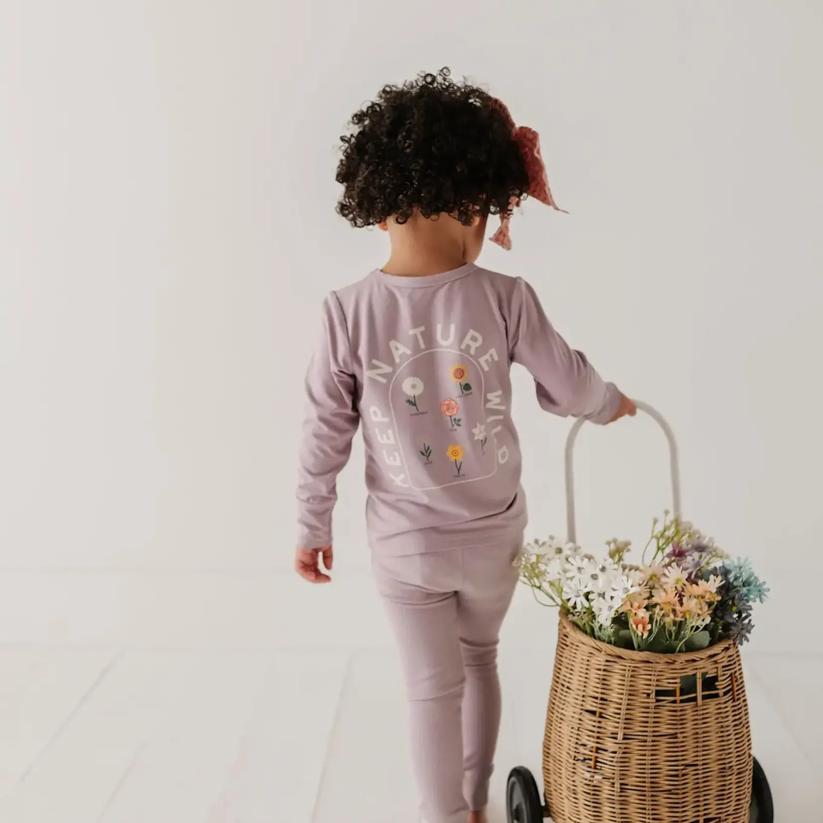babysprouts clothing company Girl's LS Bamboo Tee | Keep Nature Wild