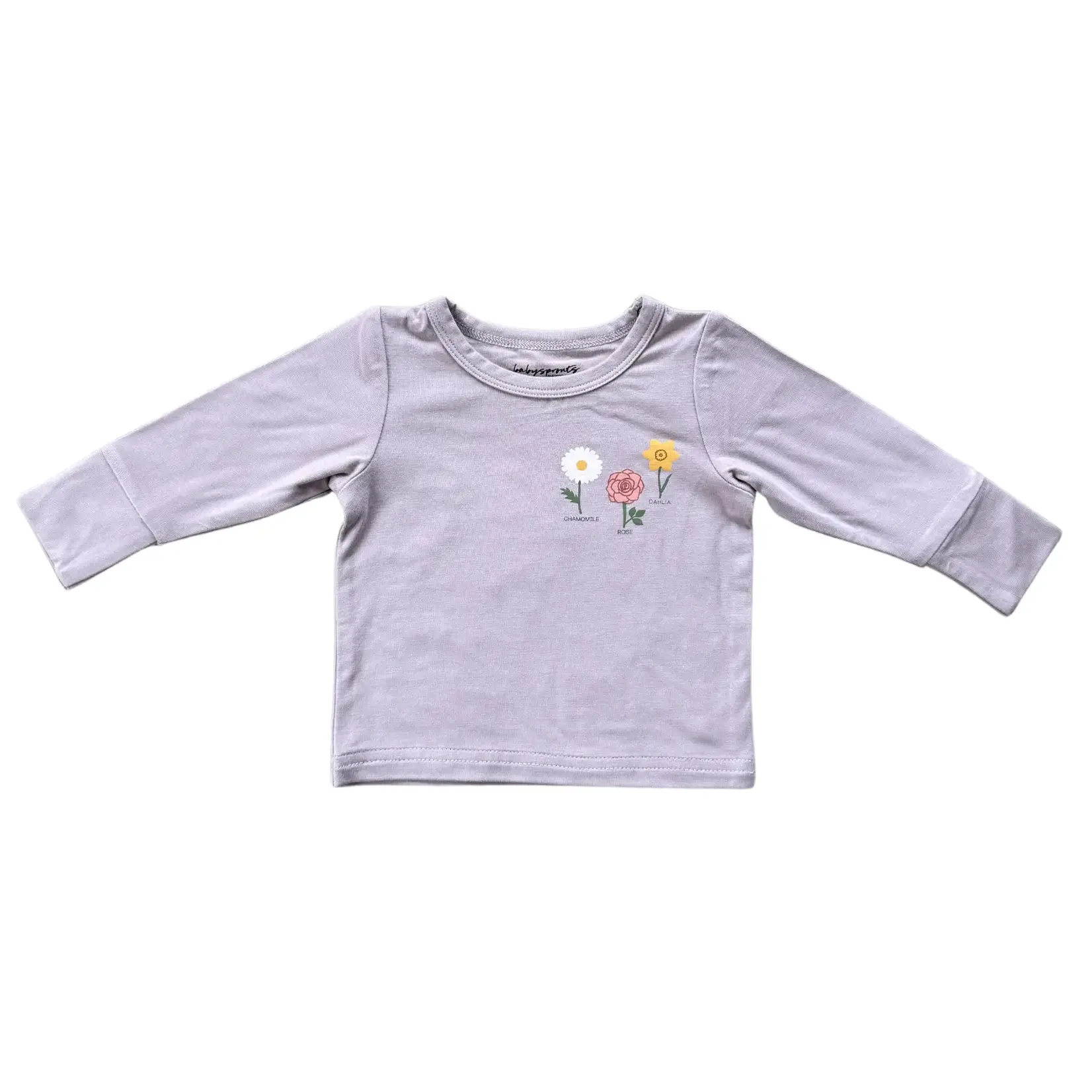 babysprouts clothing company Girl's Baby LS Bamboo Tee | Keep Nature Wild