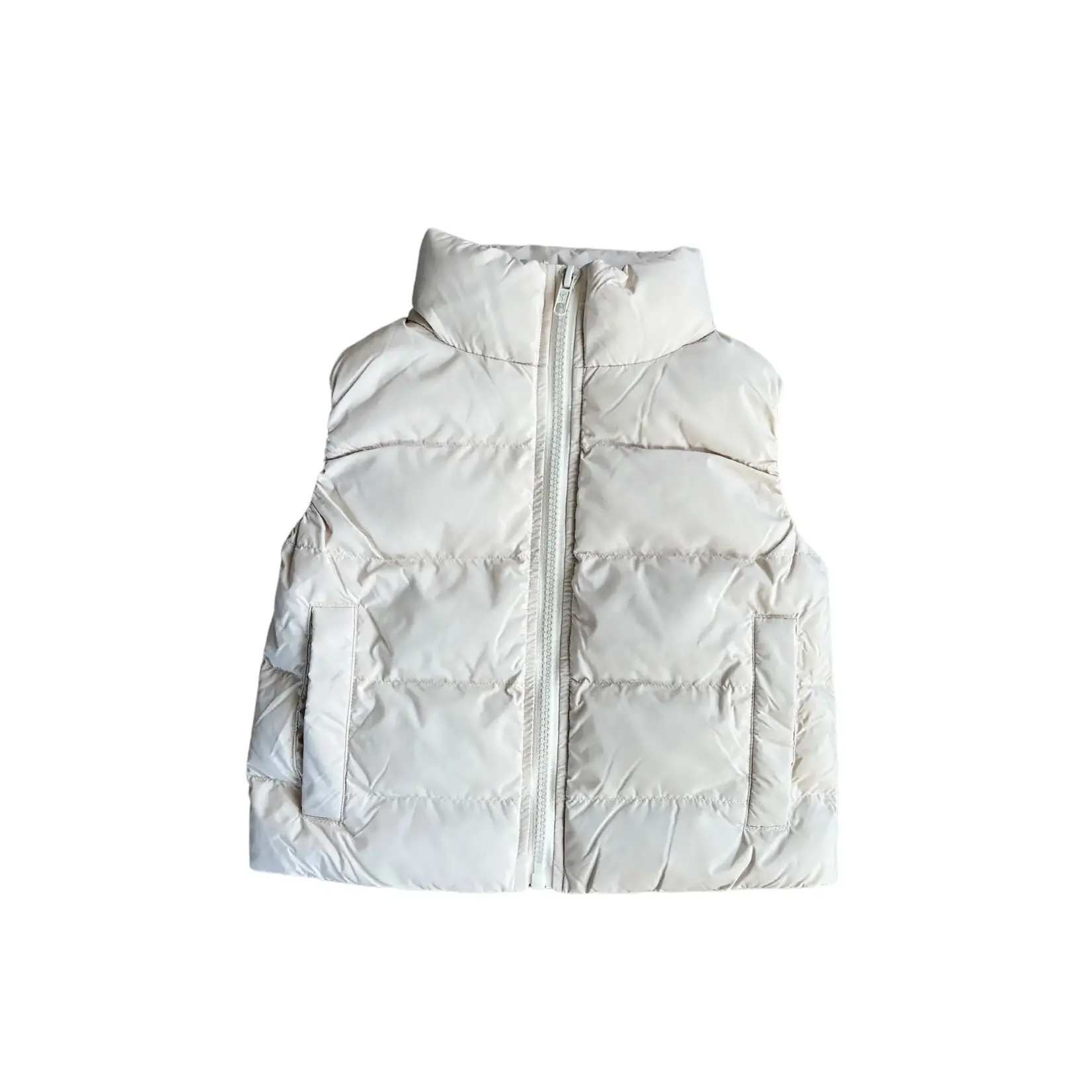 babysprouts clothing company Puffer Vest | Almond