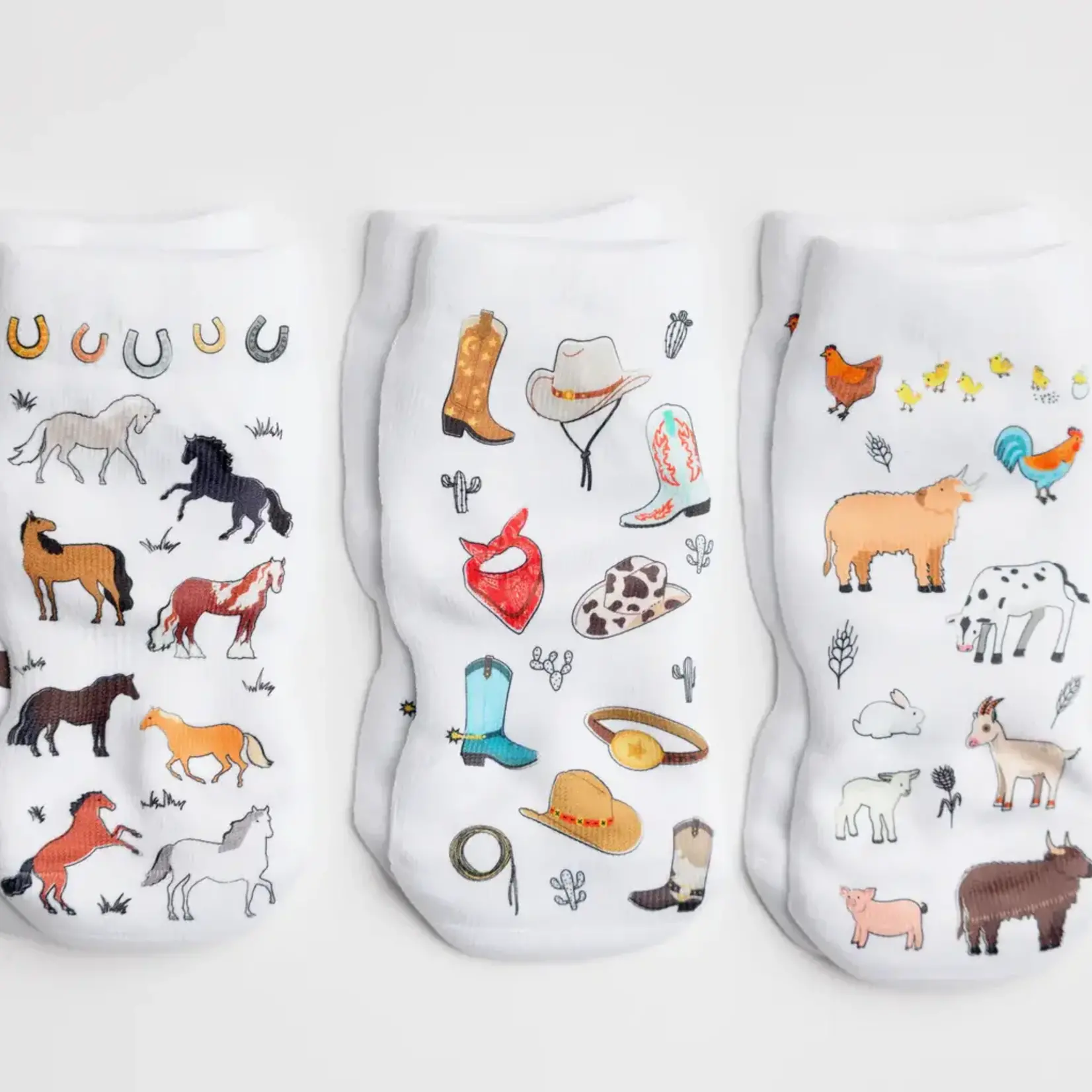 Squid Socks Non Slip Baby Socks - Cowboy