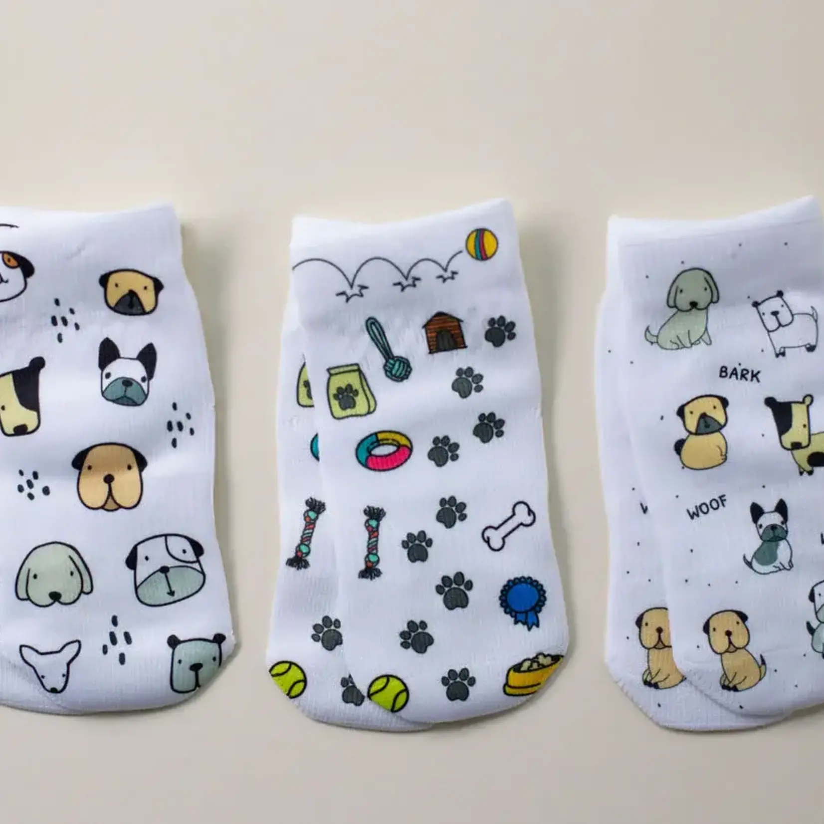 Squid Socks Non-Slip Baby Socks Woof 0-6M