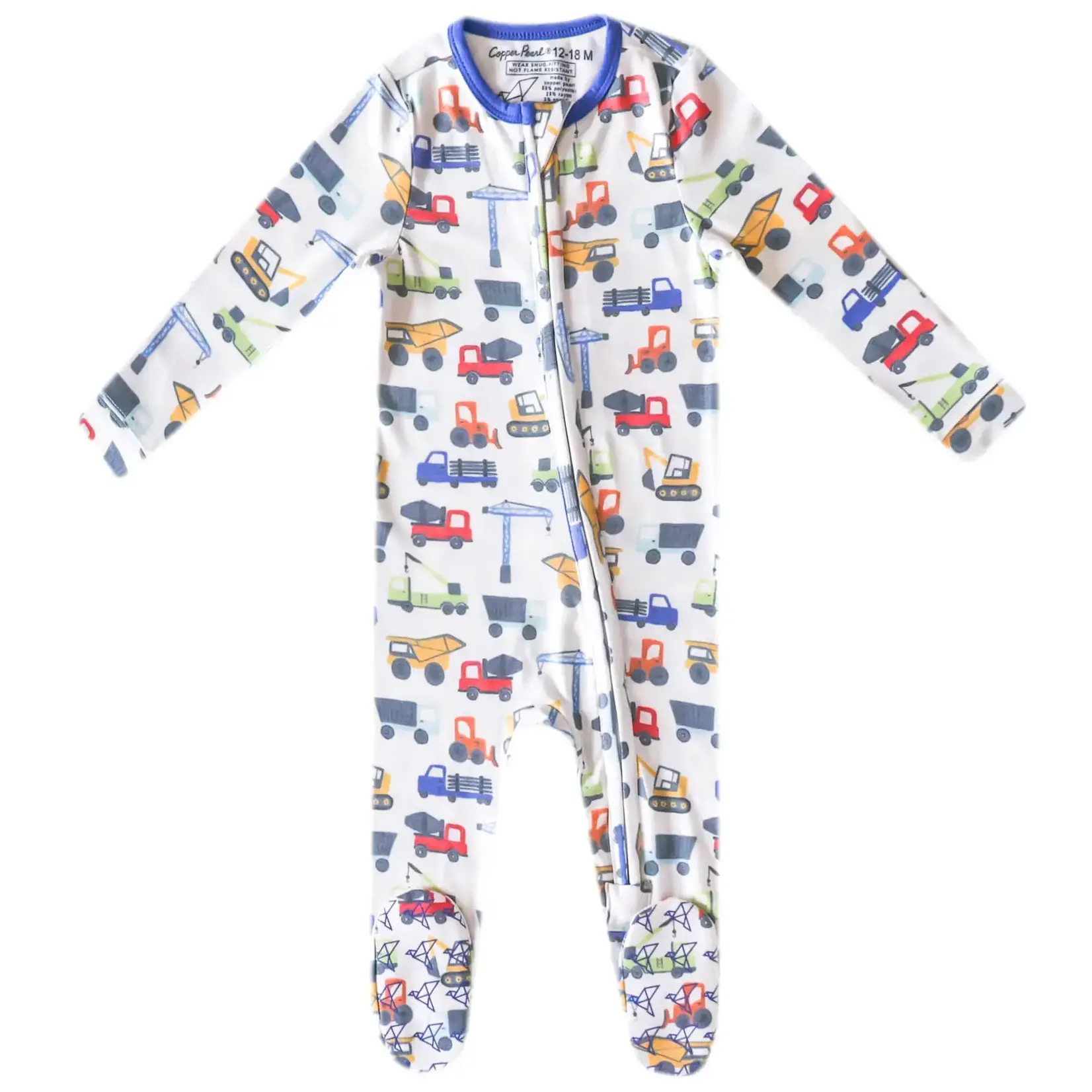 Copper Pearl Zipper Footie - Diesel