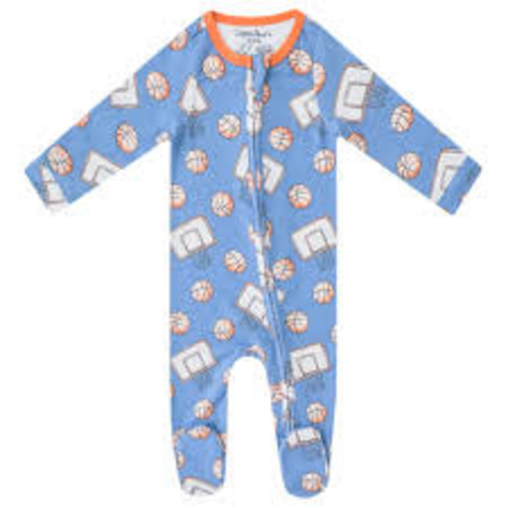 Copper Pearl Zipper Footie - Dunk