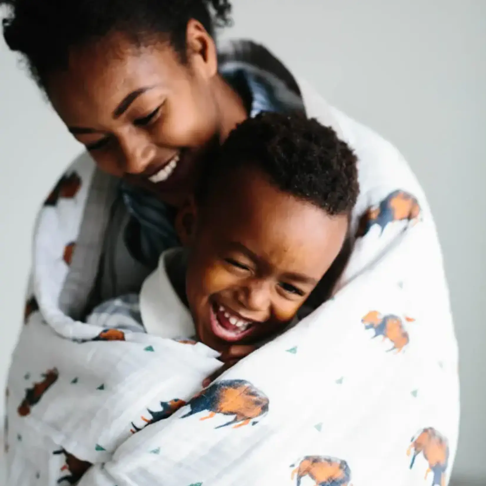 Little Unicorn Cotton Muslin Quilted Throw - Bison