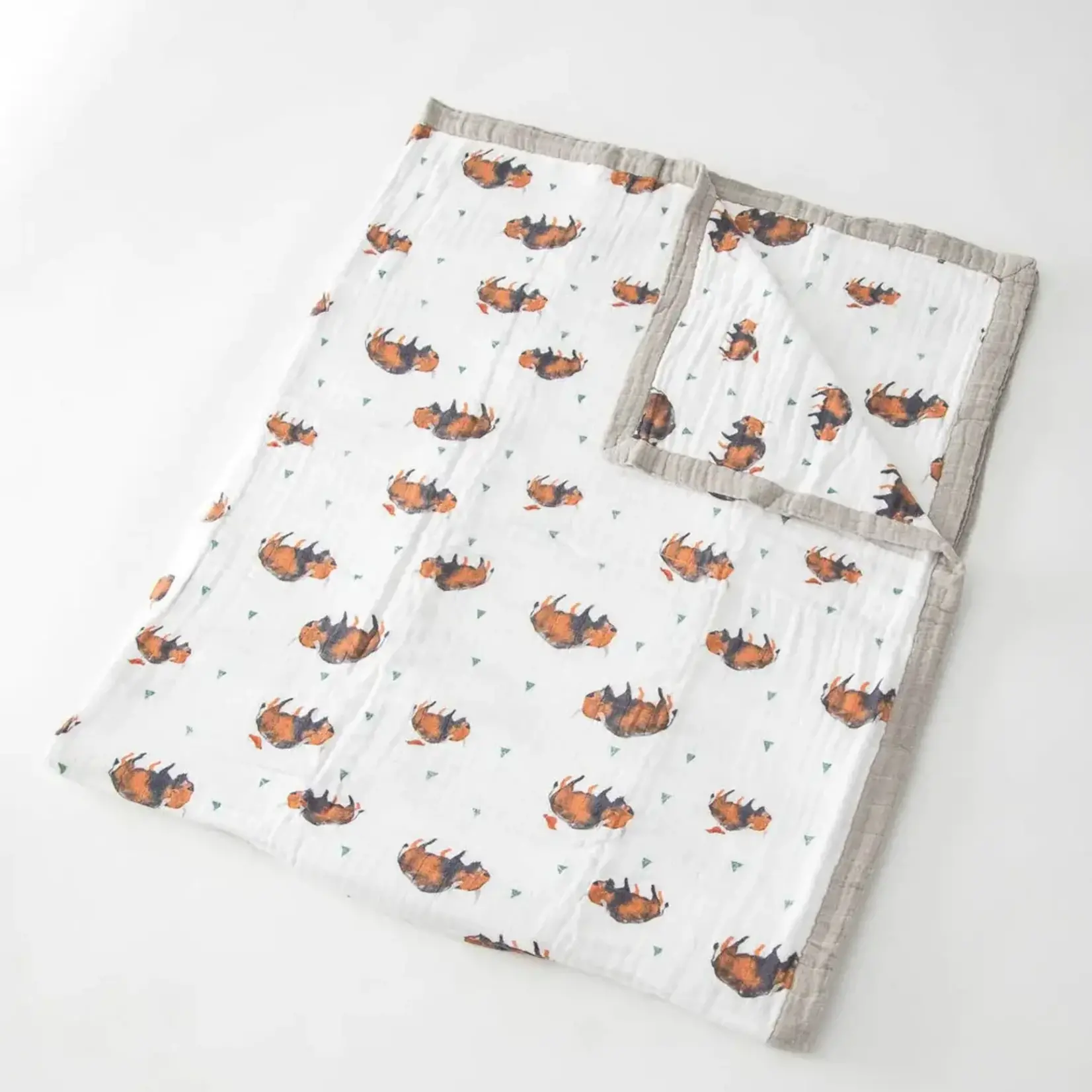 Little Unicorn Cotton Muslin Quilted Throw - Bison