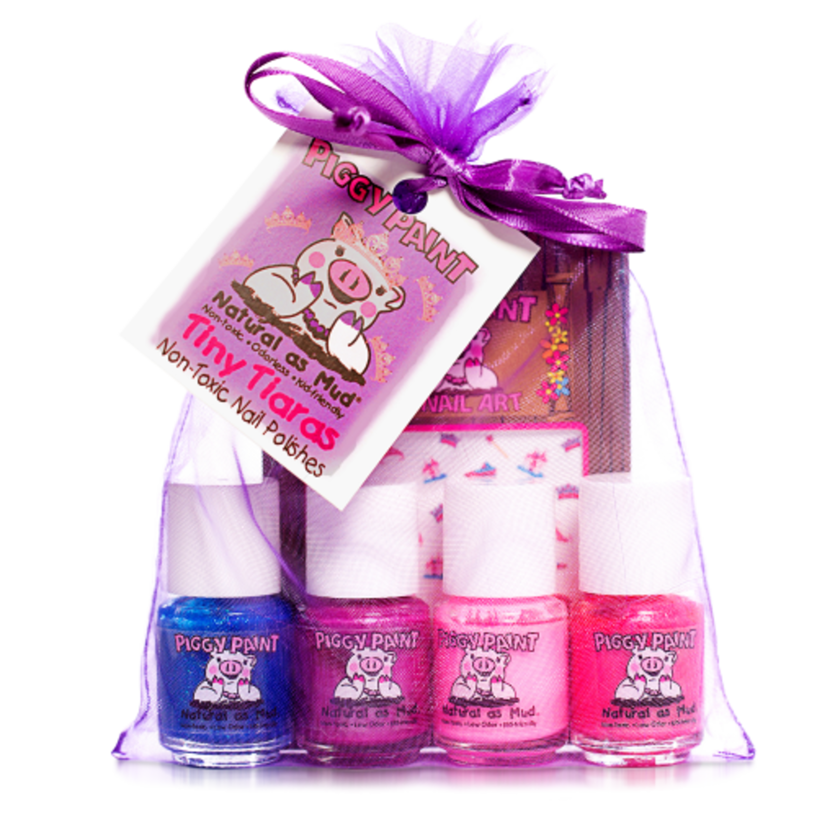 Piggy Paint Set, Tiny Tiaras (4 + stickers)