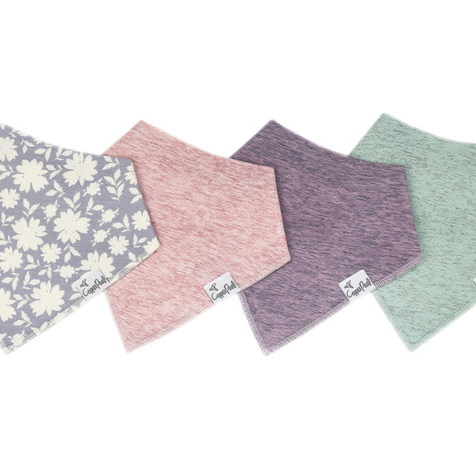 Copper Pearl Baby Bandana Bibs - Lacie Set - 4 pack