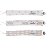 Copper Pearl Binky Clip Set - Bliss