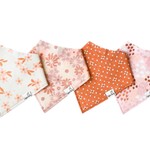 Copper Pearl Baby Bandana Bibs - Rue  Set - 4 pack