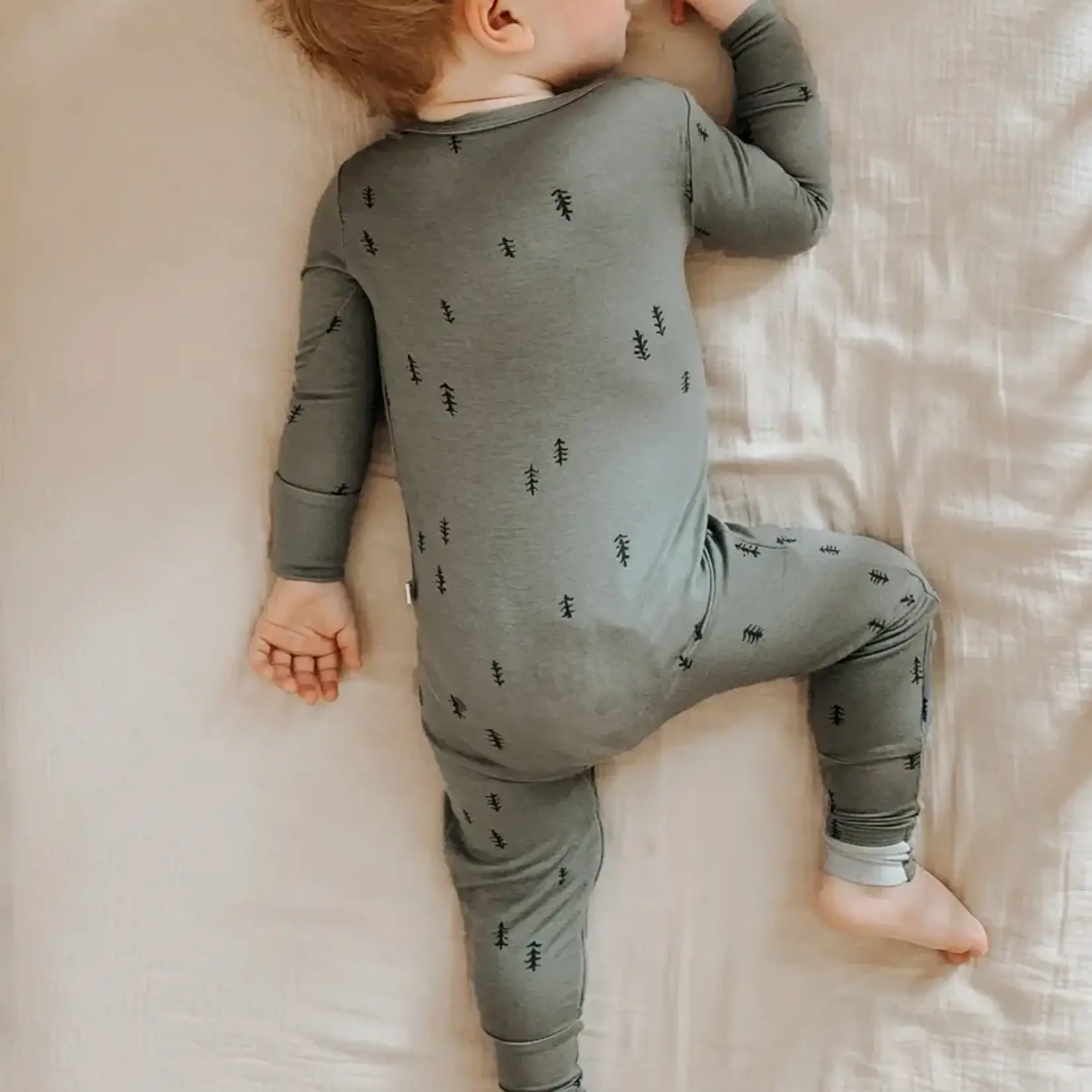 gunamuna Convertible Footie Pajamas | Forest