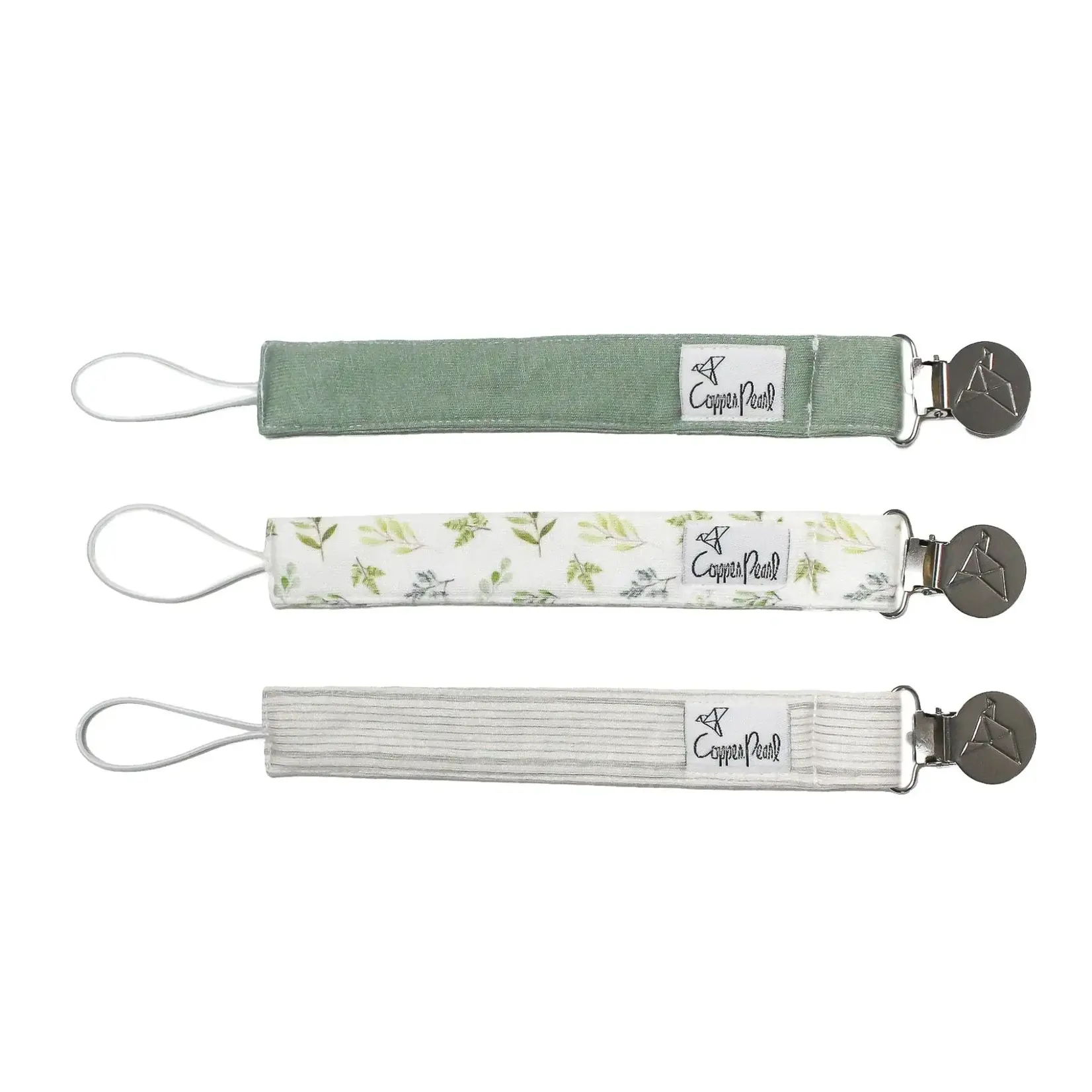 Copper Pearl Binky Clip Set - Haven