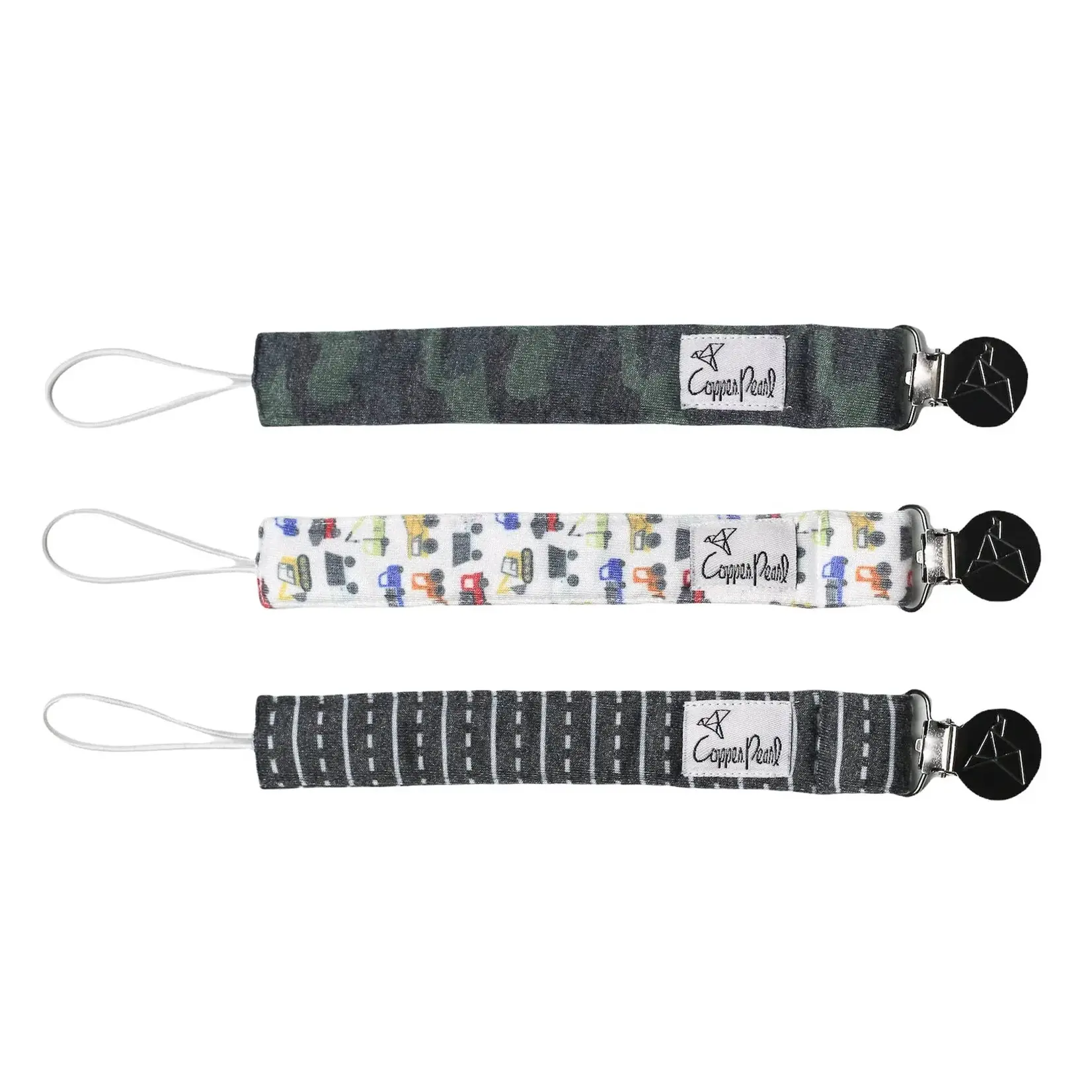 Copper Pearl Binky Clip Set - Diesel