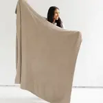 Saranoni Bamboni Throw Blanket - Taupe