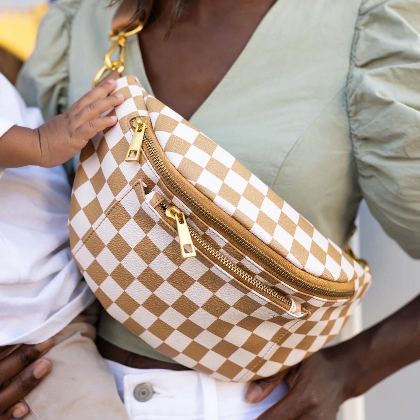 Fawn Design The Fawny Pack, Brown/Check