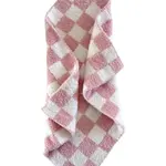 SpearmintLOVE Phufy Bliss Checkerboard Mini Blanket - Strawberry