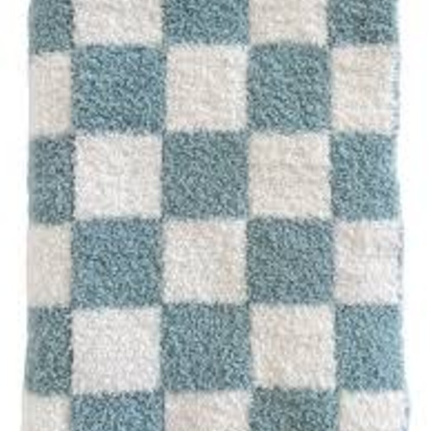 SpearmintLOVE Phufy Bliss Checkerboard Blanket - Powder
