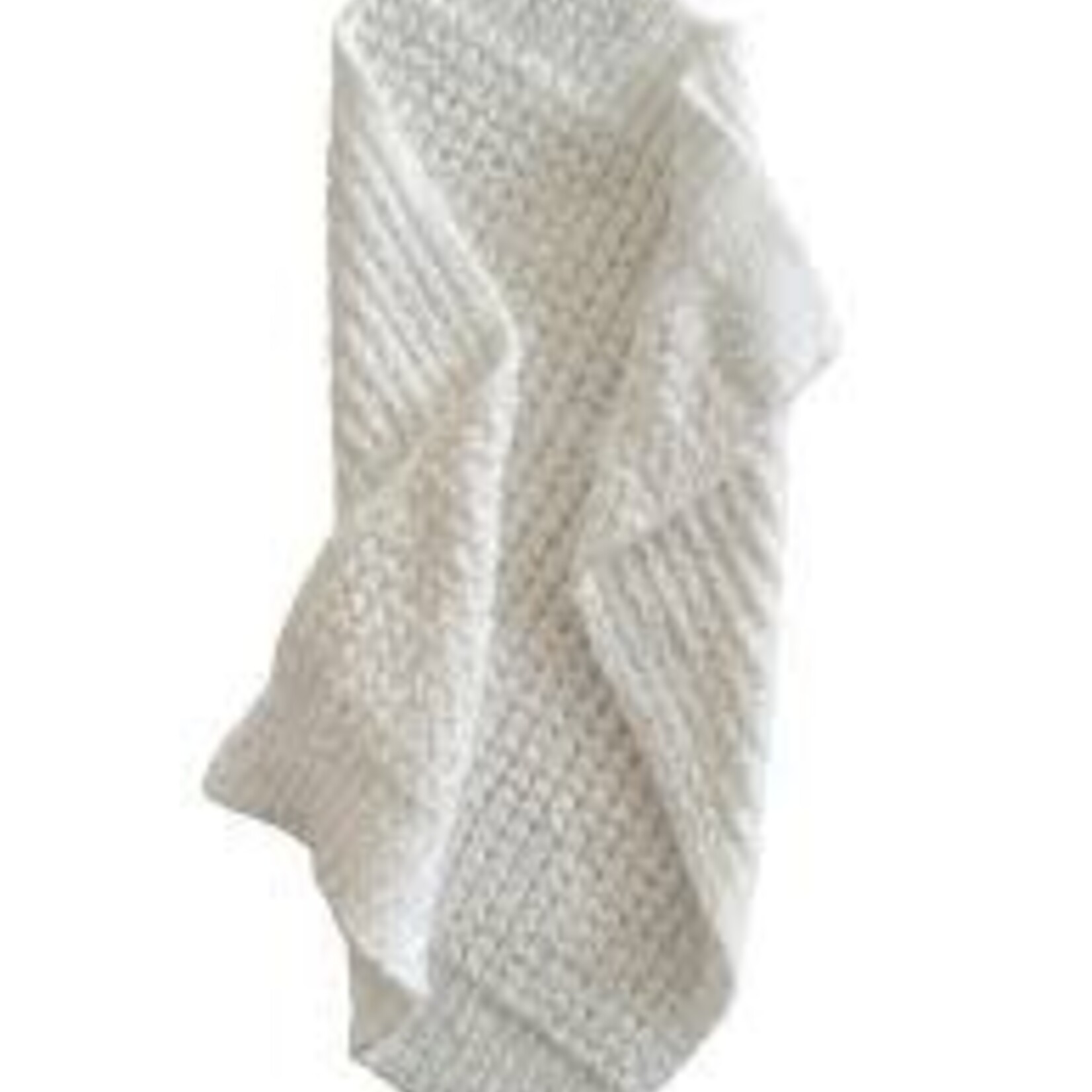 SpearmintLOVE Phufy Bliss Waffle Mini Blanket - White