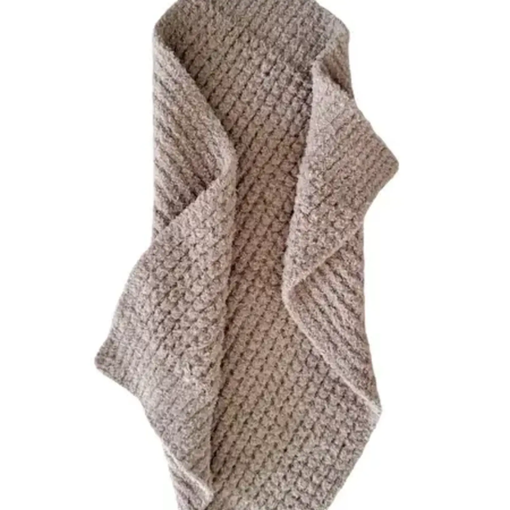 SpearmintLOVE Phufy Bliss Waffle Mini Blanket - Desert Tan