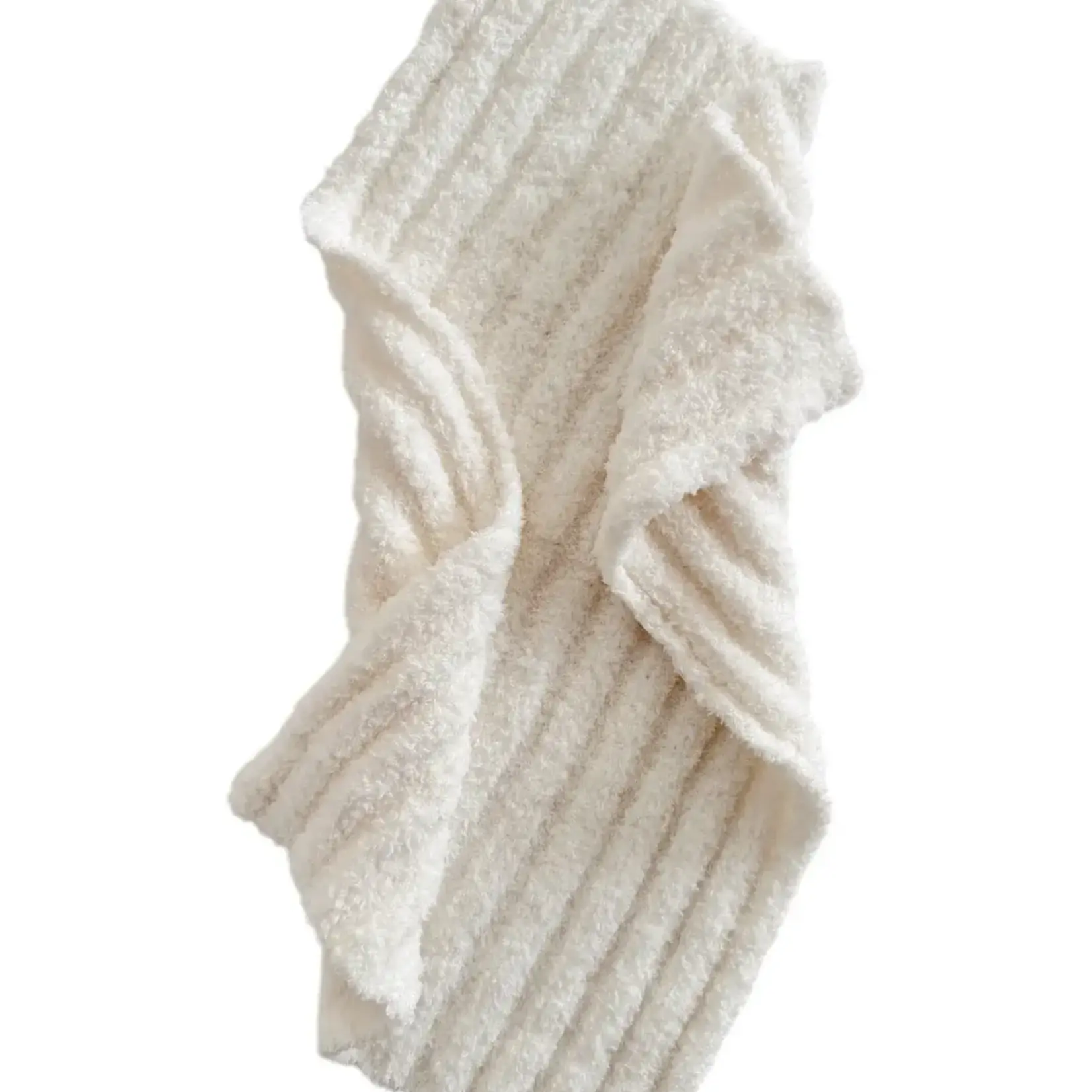 SpearmintLOVE Phufy Bliss Wave Mini Blanket - Cream