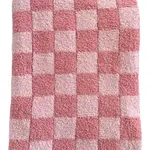 SpearmintLOVE Phufy Bliss Checkerboard Blanket - Strwb/Carnation