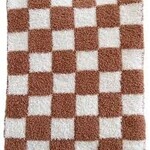 SpearmintLOVE Phufy Bliss Checkerboard Blanket - Nutmeg