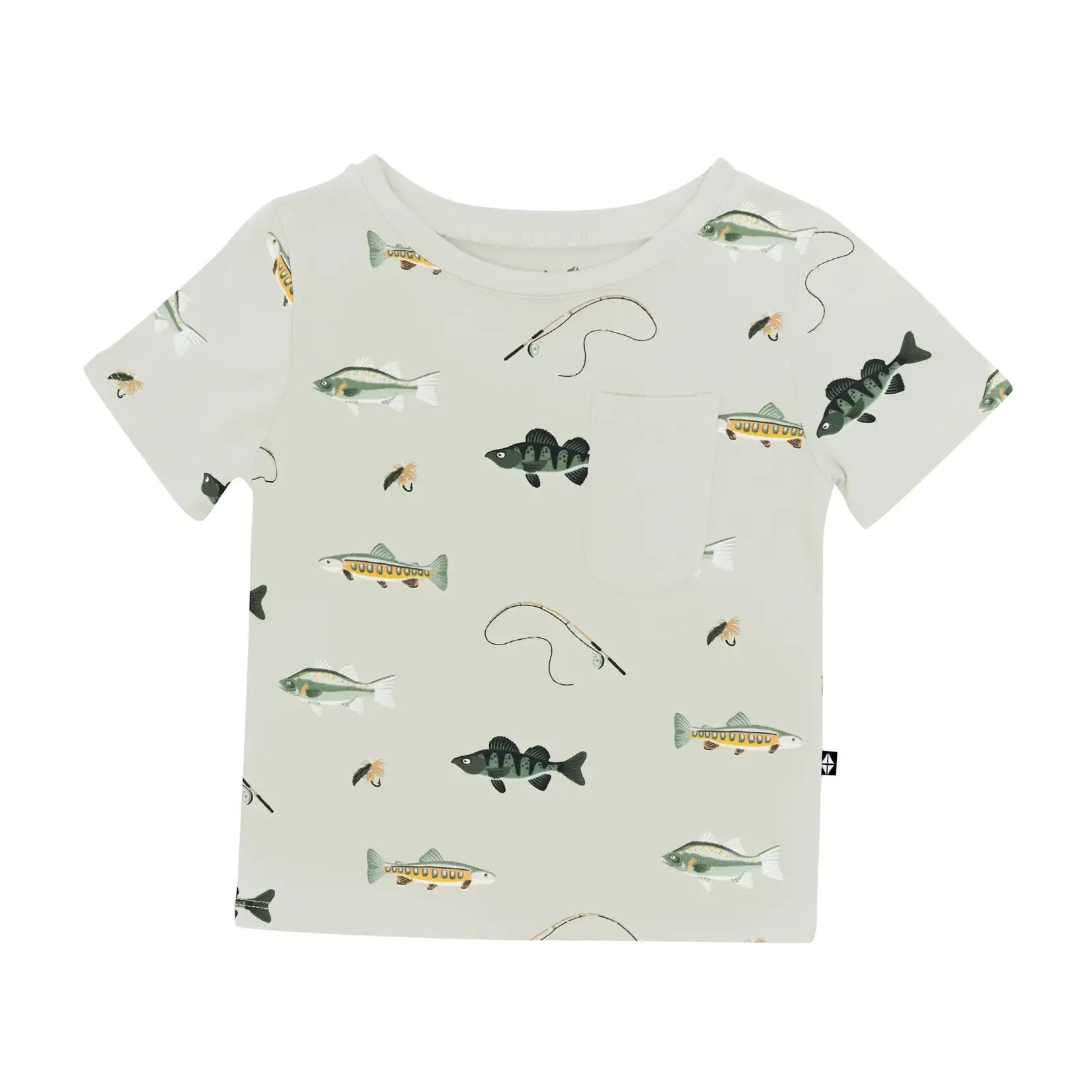 Kyte Baby Toddler Crew Neck Tee | Fishing 12-18M