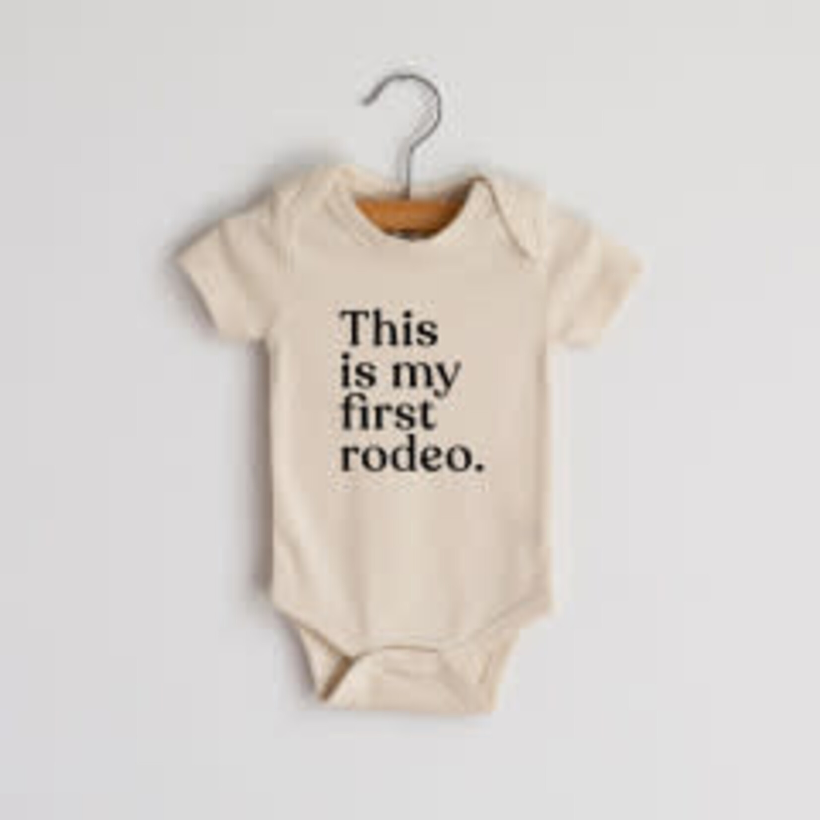 Gladfolk This Is My First Rodeo Bodysuit SS | Cream |