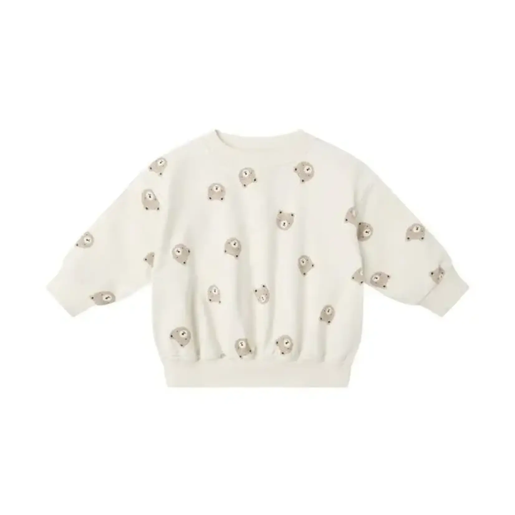 Quincy Mae Relaxed Sweatshirt Baby | Brown Bear