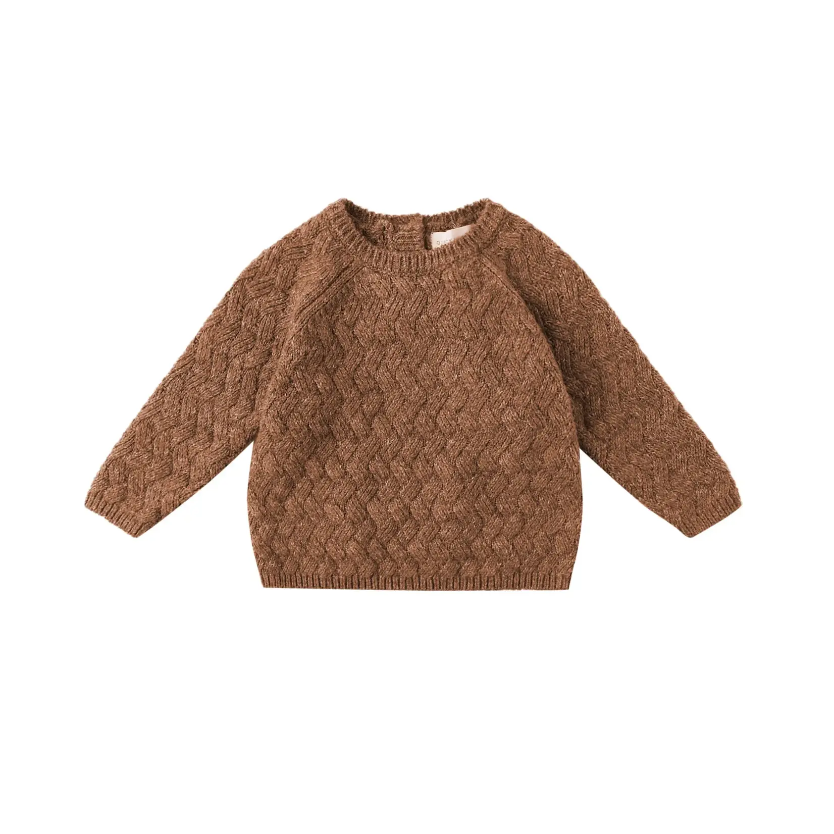 Quincy Mae Knit Sweater Toddler | Heathered Cedar