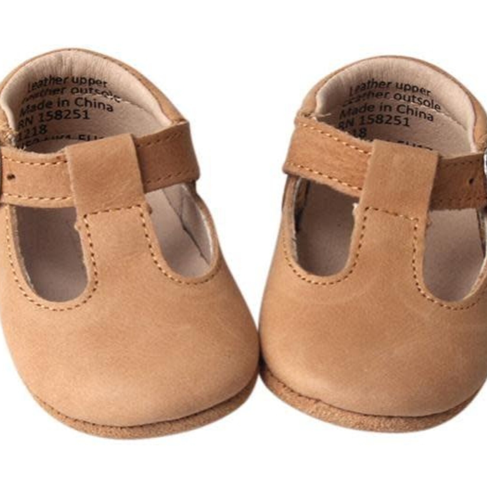 Brands We Love Classic T-Bar Soft Sole - Saddle