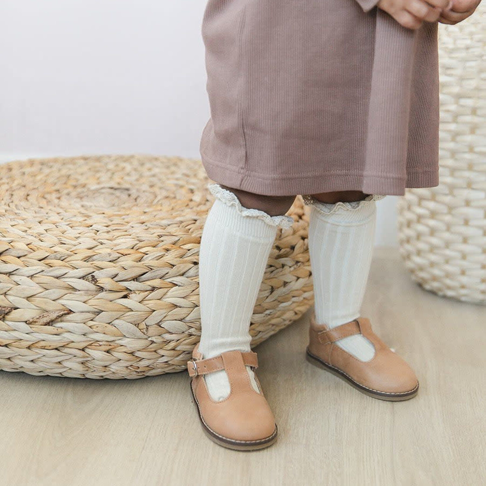 Brands We Love Classic T-Bar Soft Sole - Saddle