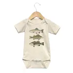 Kicks and Giggles Three Fish Onesie