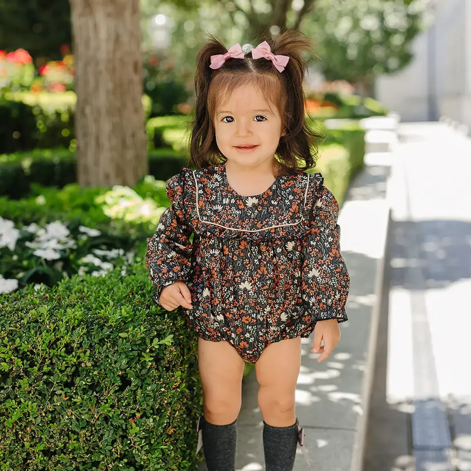 Mebie Baby Midnight Meadow Fall Romper