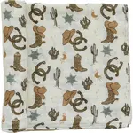 Mebie Baby Muslin Swaddle - Outlaw Cowboy