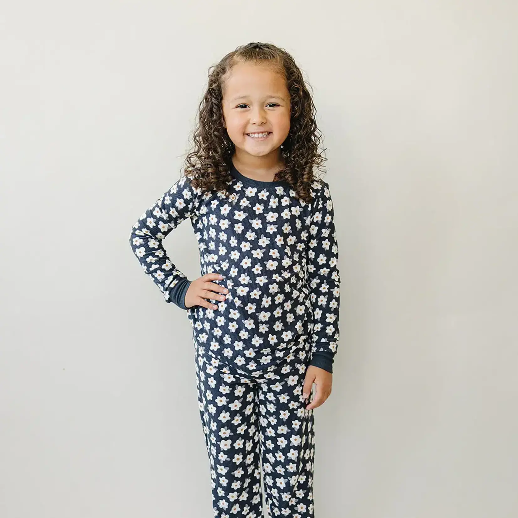 Mebie Baby Cozy Set | Navy Daisy
