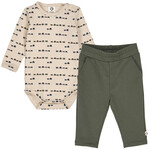 Musli Baby Boy Set | Train Deep Green