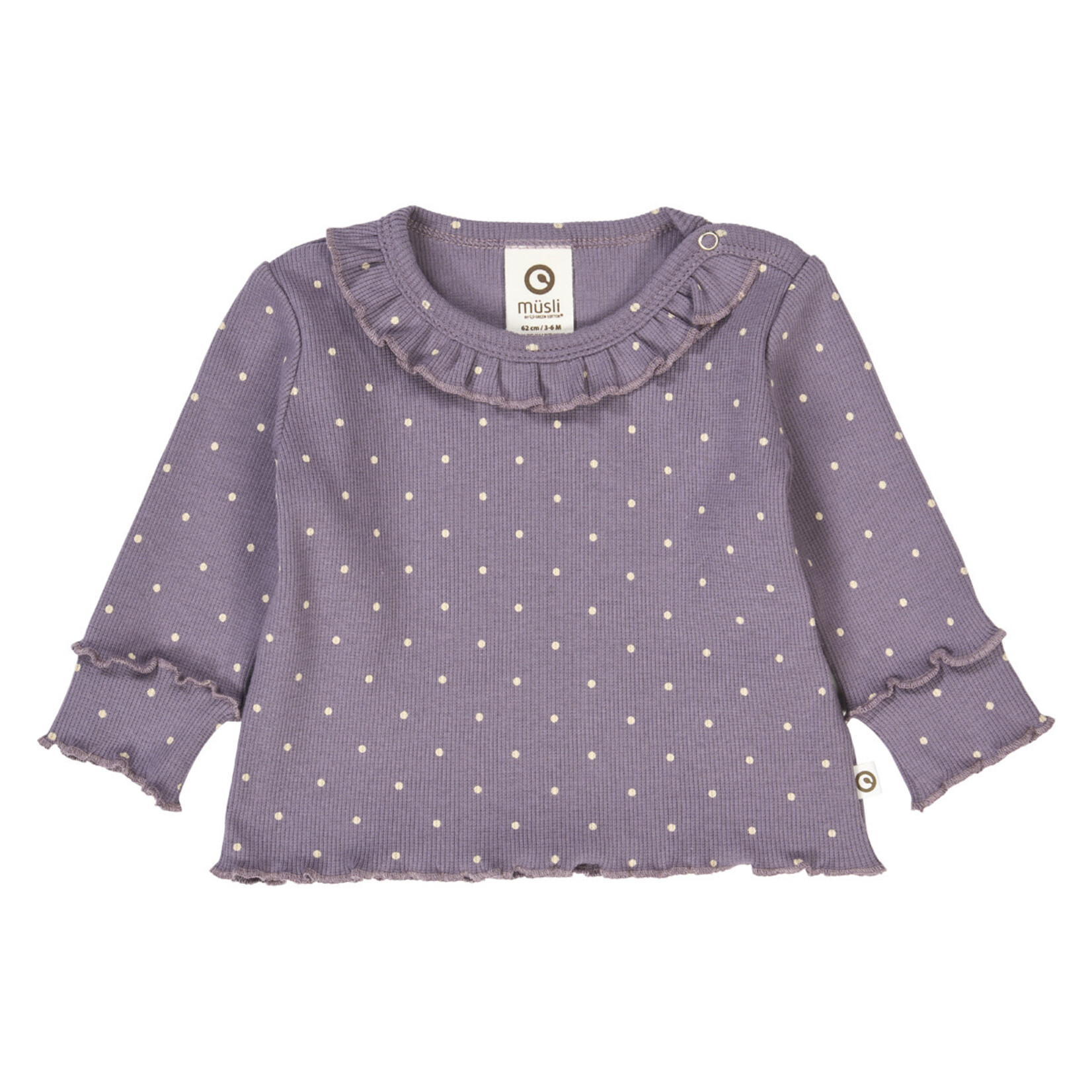 Musli Tee Ruffle | Lilac Fog Dot