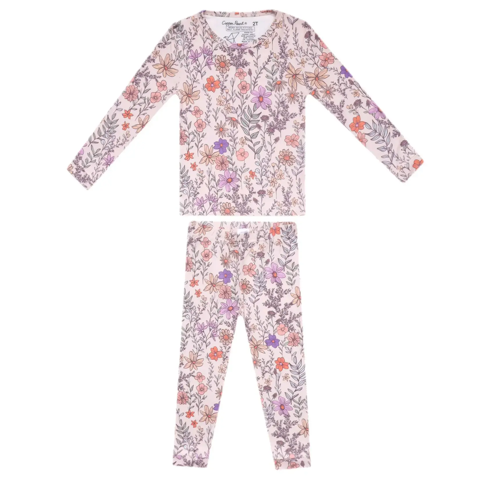 Copper Pearl 2pc L/S Pajama Set - Flora