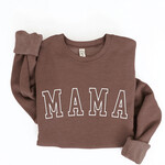 Oat Collective Sweatshirt | Mama Puff Print | Chocolate