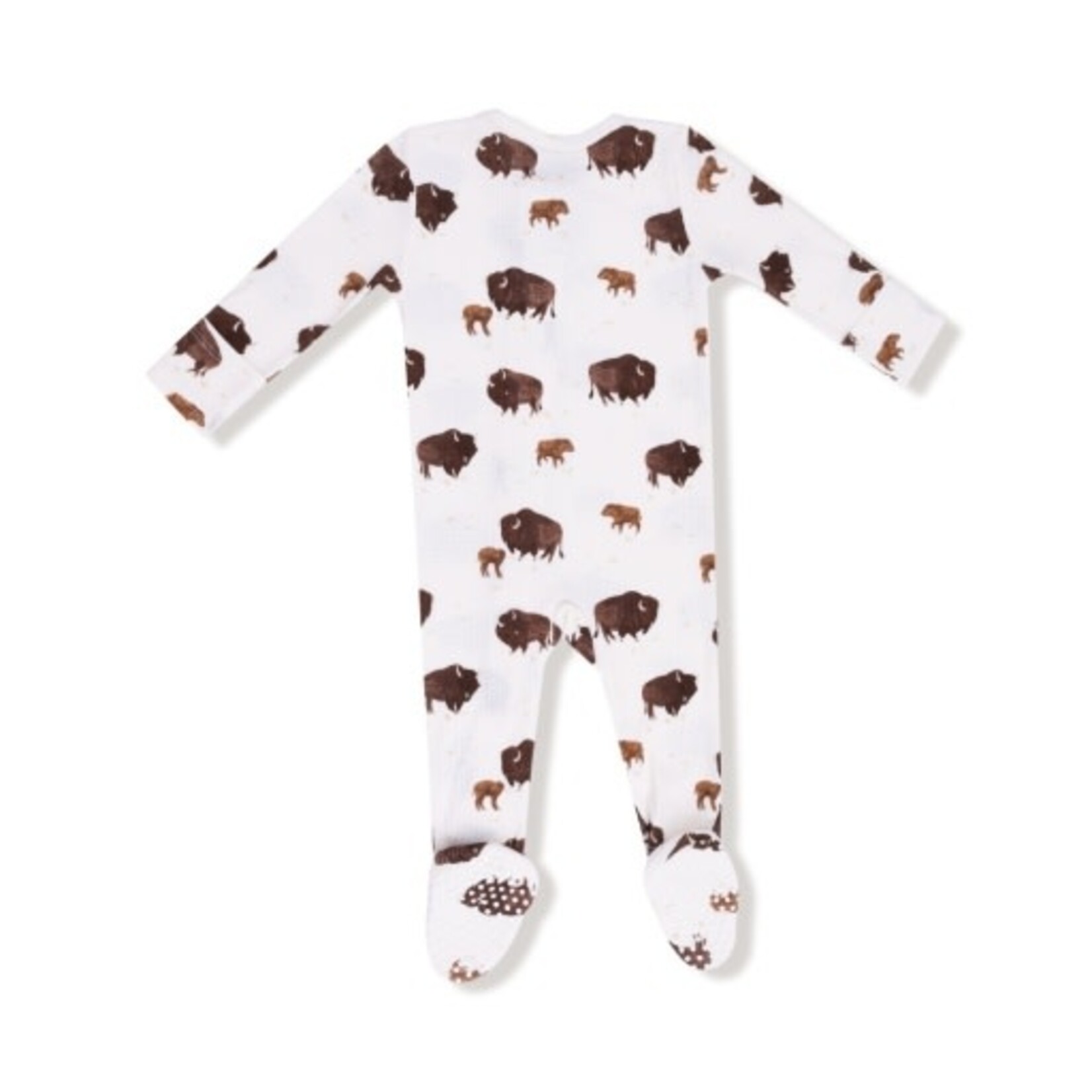 Angel Dear Bison - 2 Way Zipper Footie
