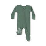 Angel Dear Basics - Dark Ivy - 2 Way Zipper Footie