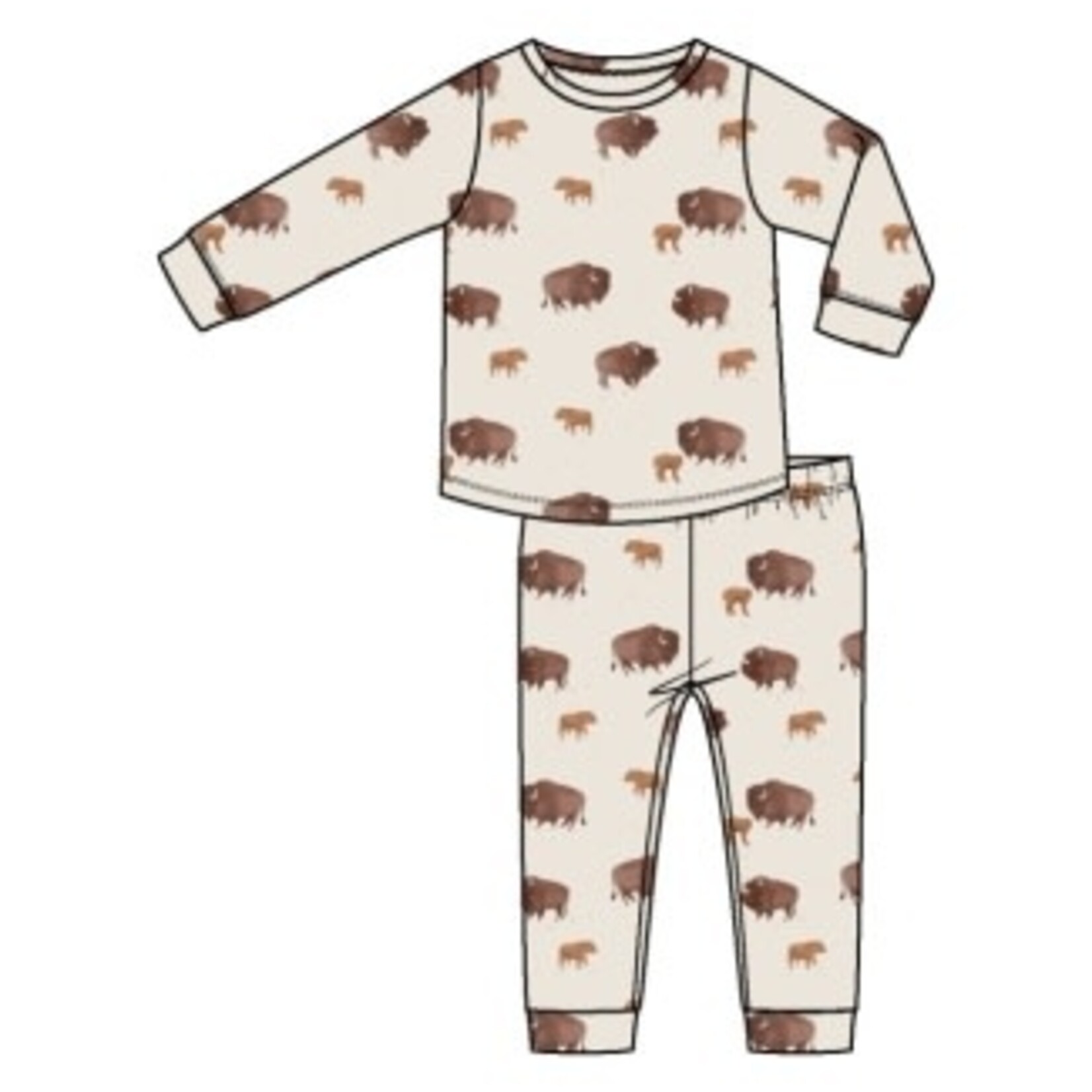 Angel Dear L/S Loungewear Set | Bison