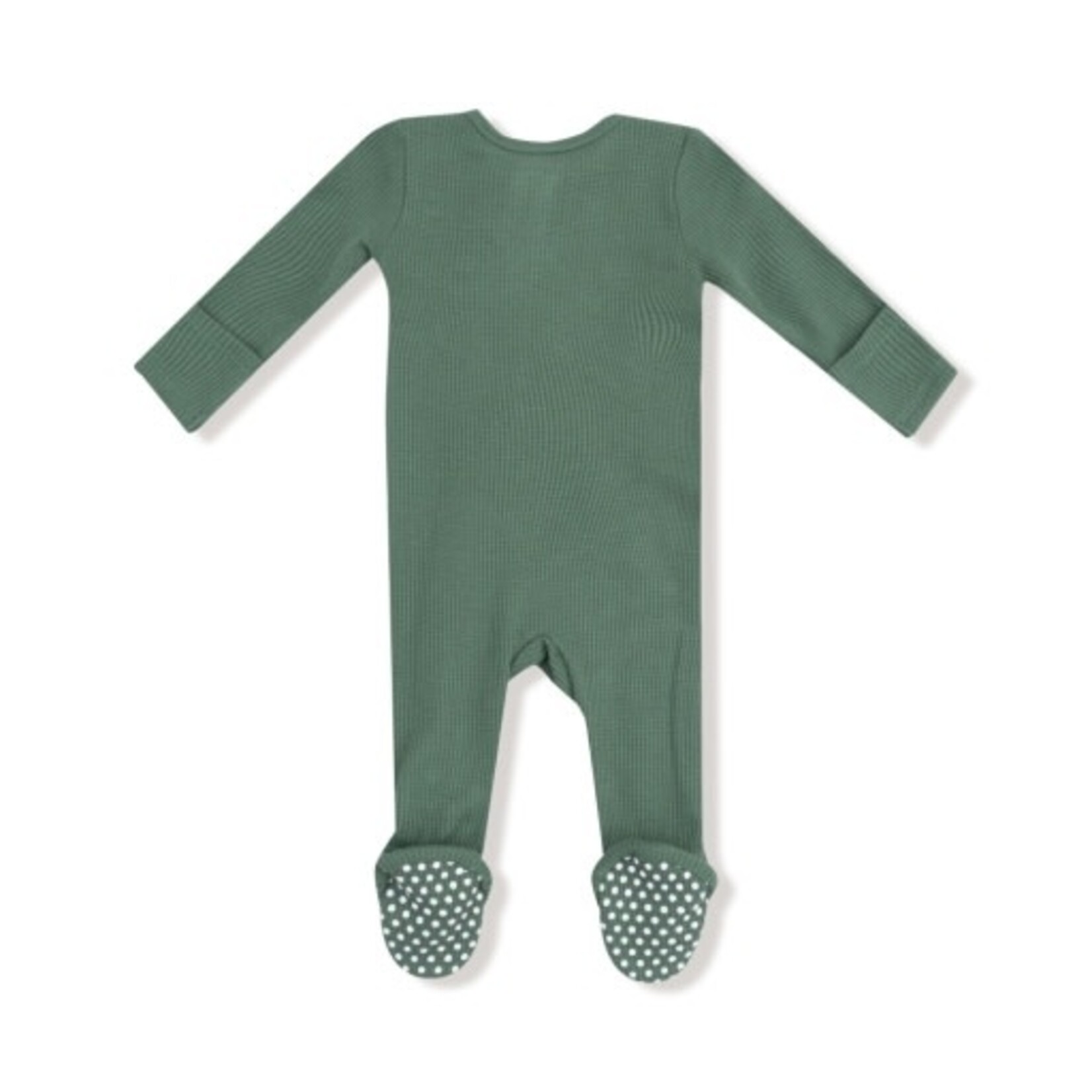 Angel Dear Basics - Dark Ivy - 2 Way Zipper Footie