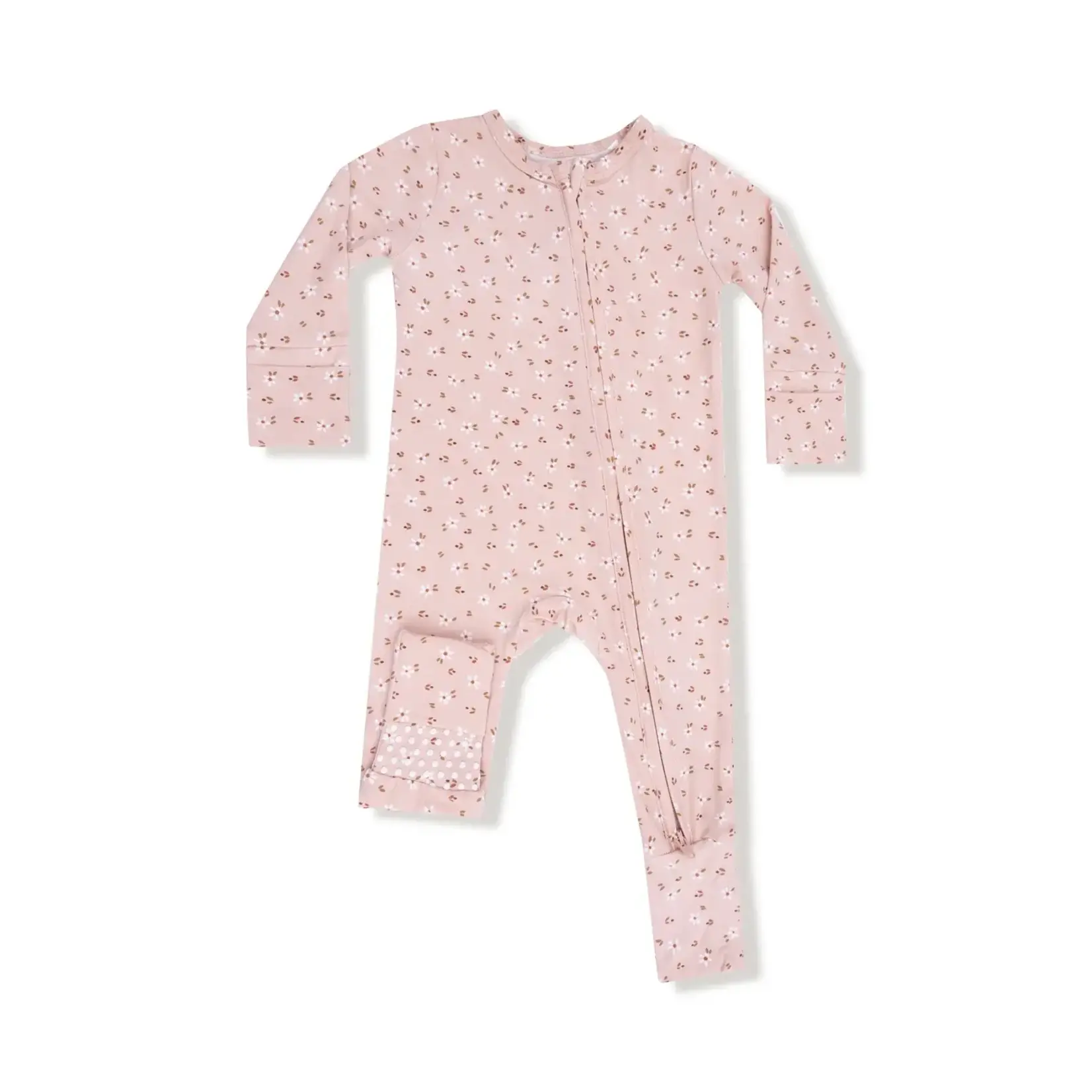 Angel Dear 2 Way Zipper Romper | Carrie Floral Pink
