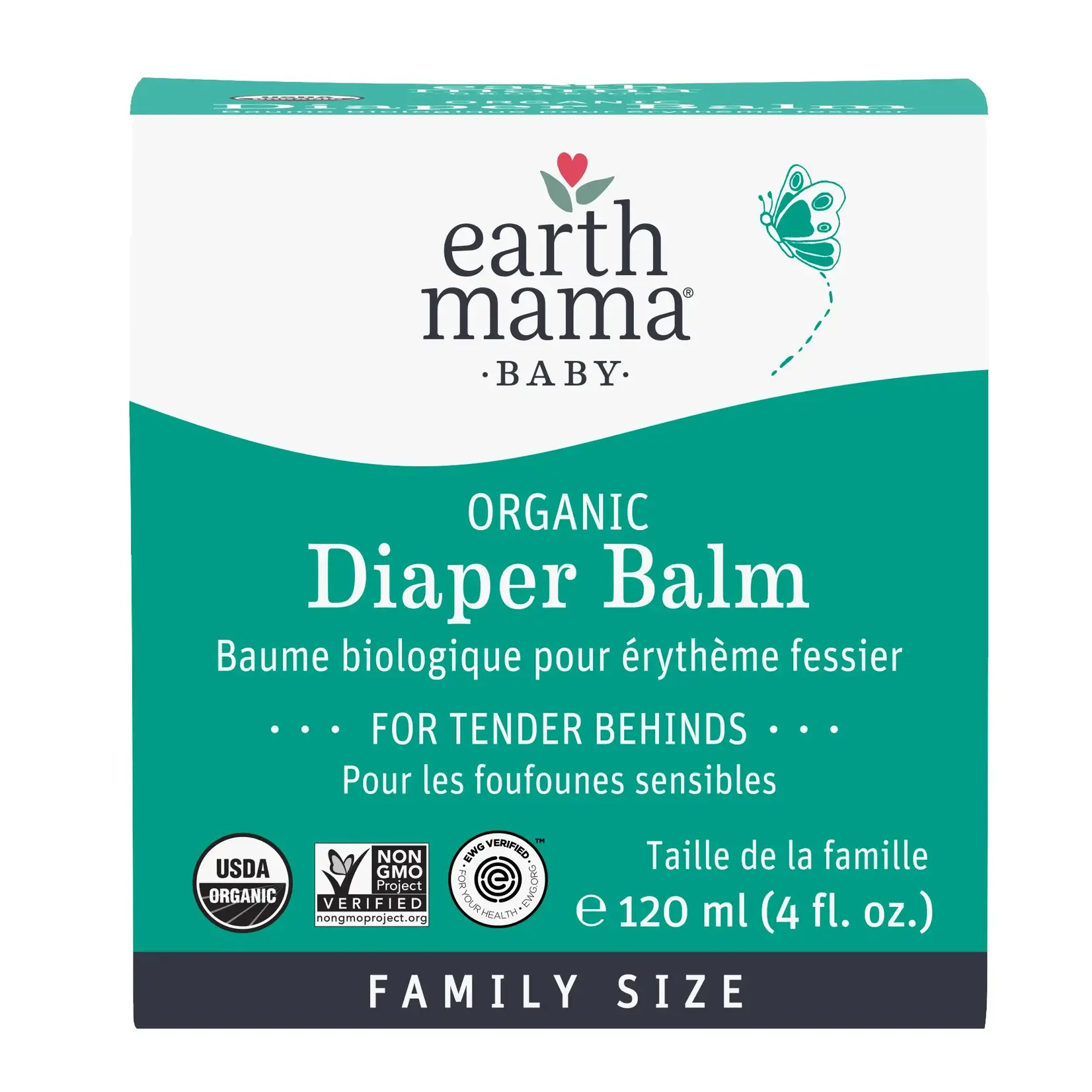 Earth Mama Organics Organic Diaper Balm 4 oz. Family Size