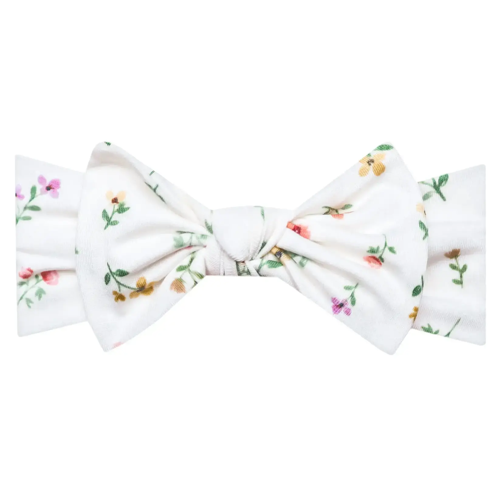 Copper Pearl Knit Headband Bow - Eloise